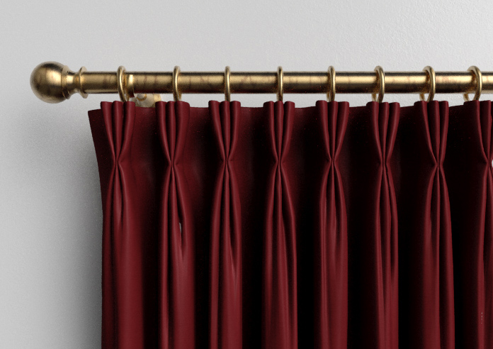 Shima Faux Silk, Claret - Made to Measure Curtains - Image 11